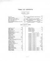 Table of Contents, Iowa County 1915